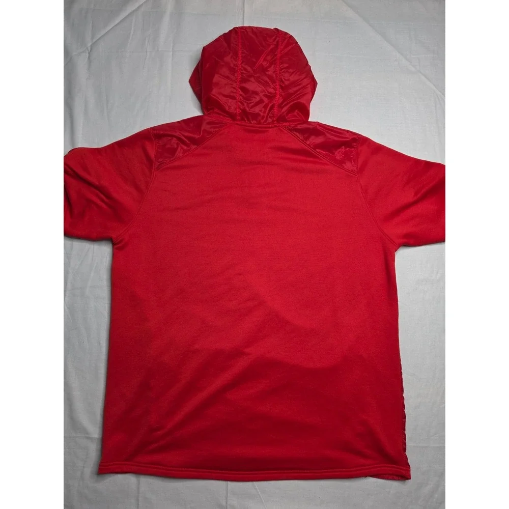 Under Armour Maryland Terrapins Basketball Jacket Men 2XL Red Quarter Zip Hooded